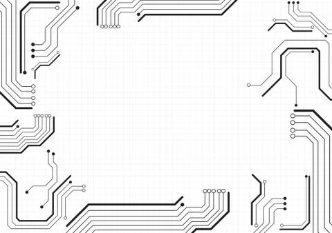 Circuit board technology background Stock Illustration