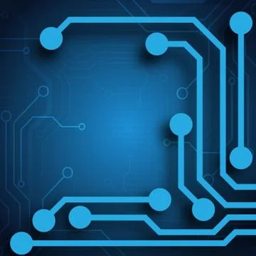 Circuit board technology background Stock Illustration