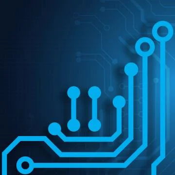 Circuit board technology background Stock Illustration