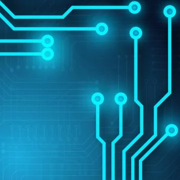 Circuit board technology background Stock Illustration