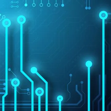 Circuit board technology background Stock Illustration