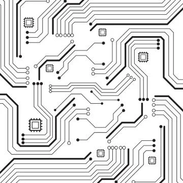 Circuit board technology background Stock Illustration