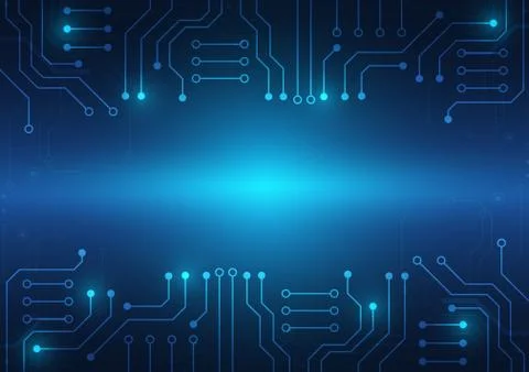 Circuit board technology background Stock Illustration