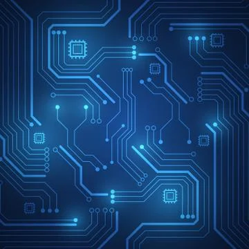 Circuit board technology background Stock Illustration
