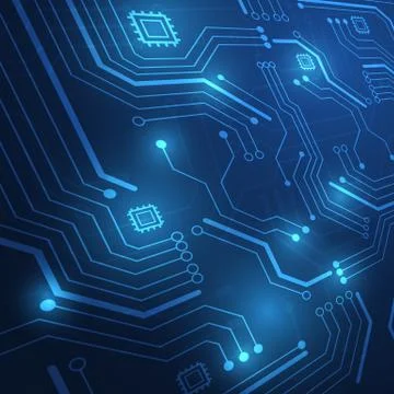 Circuit board technology background Stock Illustration