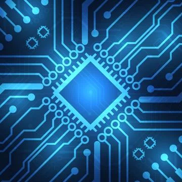 Circuit board technology background Stock Illustration