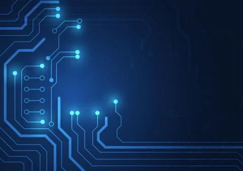 Circuit board technology background Stock Illustration