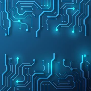 Circuit board technology background Stock Illustration