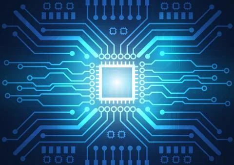 Circuit board technology background Stock Illustration