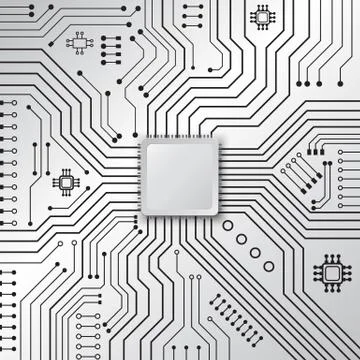 Circuit board technology background Stock Illustration