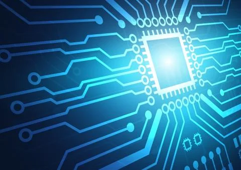 Circuit board technology background Stock Illustration