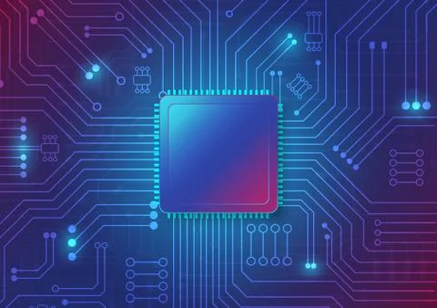 Circuit board technology background Stock Illustration