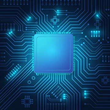 Circuit board technology background Stock Illustration