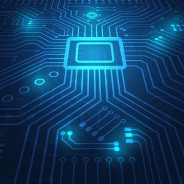 Circuit board technology background Stock Illustration