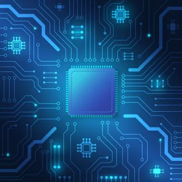 Circuit board technology background Stock Illustration