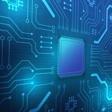 Circuit board technology background Stock Illustration