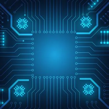 Circuit board technology background Stock Illustration