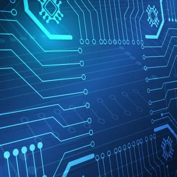 Circuit board technology background Stock Illustration