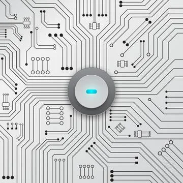 Circuit board technology background Stock Illustration