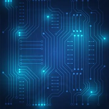 Circuit board technology background Stock Illustration