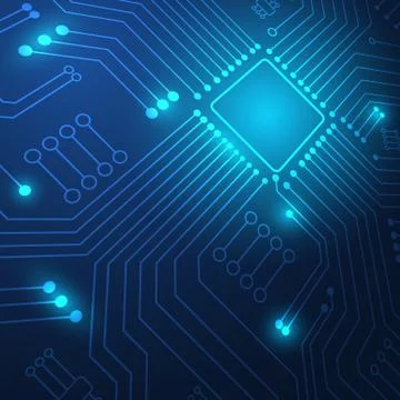 Circuit board technology background Stock Illustration