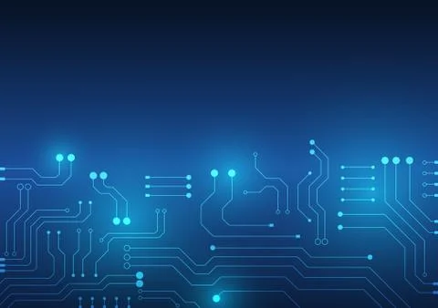 Circuit board technology background Stock Illustration