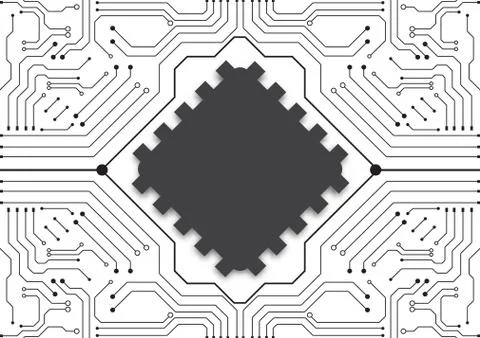 Circuit board technology background Stock Illustration