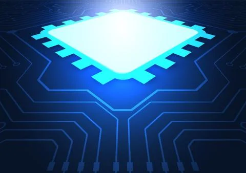 Circuit board technology background Illustrazione stock