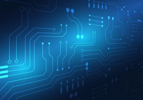 Circuit board technology background Stock Illustration