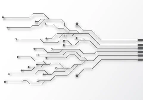 Circuit board technology background Stock Illustration