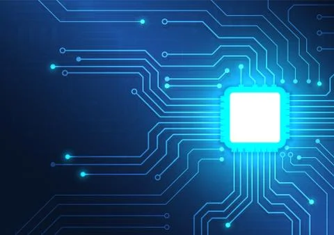 Circuit board technology background Stock Illustration