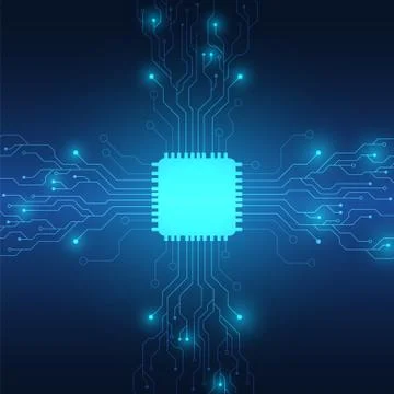 Circuit board technology background Stock Illustration