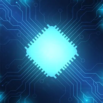 Circuit board technology background Stock Illustration