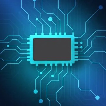 Circuit board technology background Stock Illustration