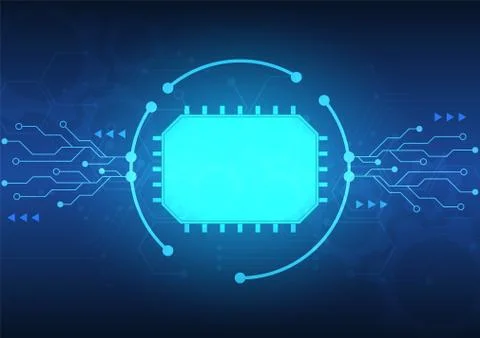 Circuit board technology background Stock Illustration