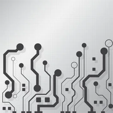 Circuit board technology background Illustrazione stock
