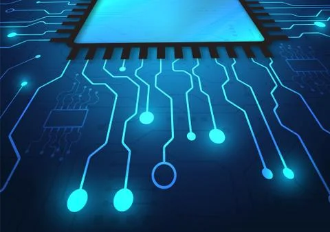 Circuit board technology background Stock Illustration