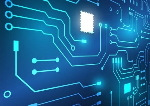 Circuit board technology background Stock Illustration
