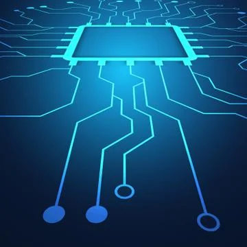 Circuit board technology background Stock Illustration