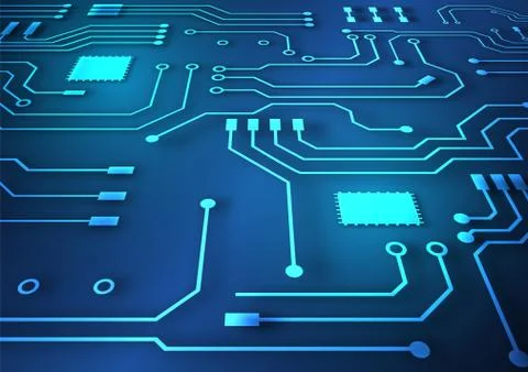 Circuit board technology background Stock Illustration