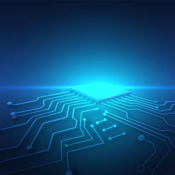 Circuit board technology background Stock Illustration