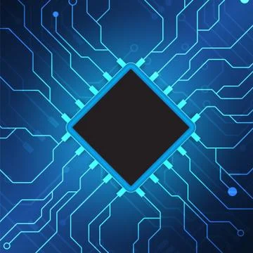 Circuit board technology background Stock Illustration