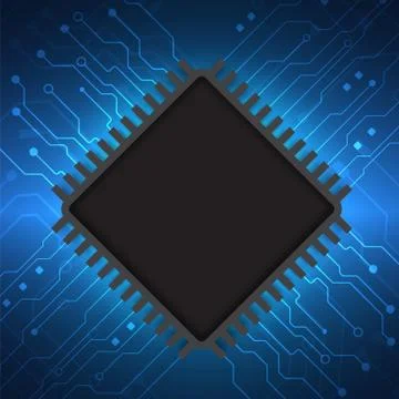 Circuit board technology background Stock Illustration