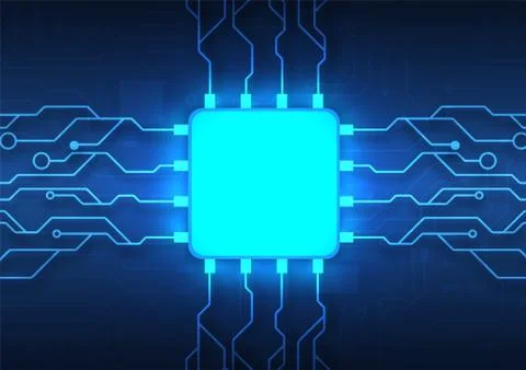 Circuit board technology background Stock Illustration