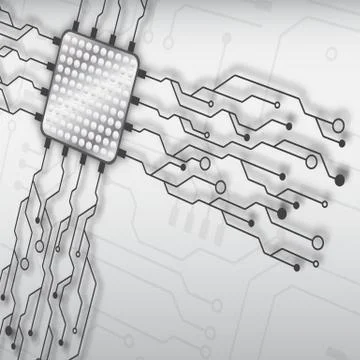 Circuit board technology background Stock Illustration