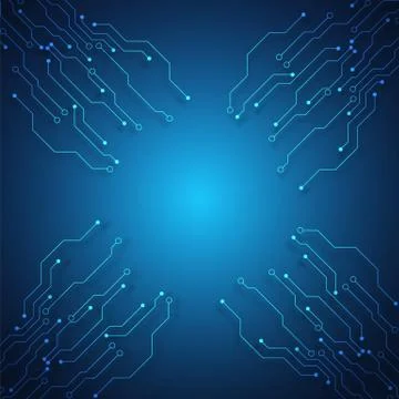 Circuit board technology background Stock Illustration