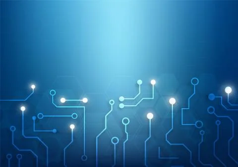 Circuit board technology background Stock Illustration