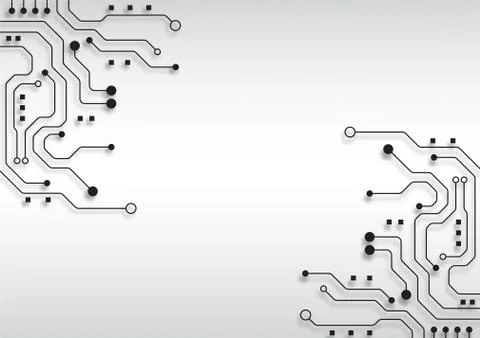 Circuit board technology background Illustrazione stock