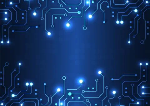 Circuit board technology background Stock Illustration