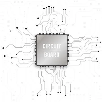 Circuit board technology background Stock Illustration